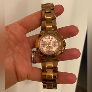 Michael Kors rose gold watch good condition